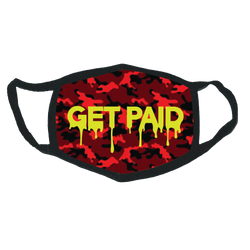 Get Paid Red Camo Mask