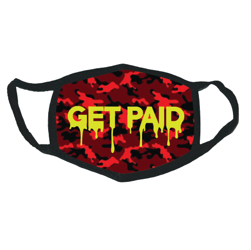 Get Paid Red Camo Mask
