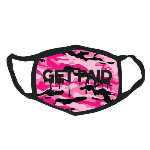 Get Paid Pink Camo Mask