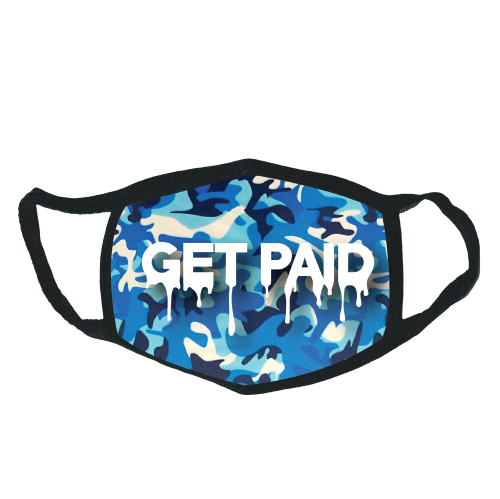 Get Paid Blue Camo Mask